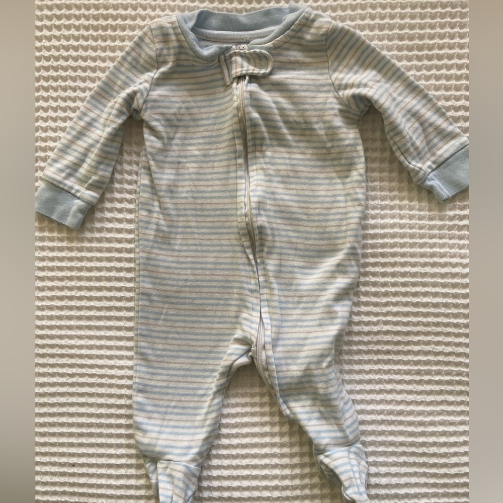 Striped baby outfit